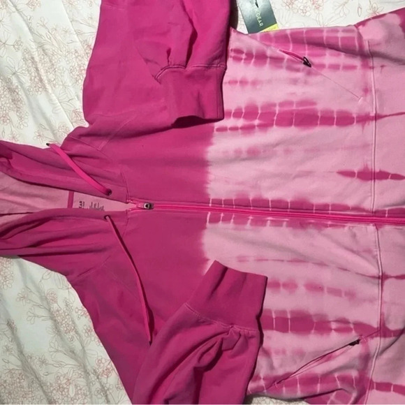 NWT women’s pink zip up hoodie XXL - Picture 2 of 6